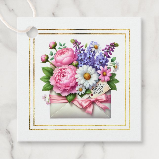 Étiquette de cadeau de fête des mères (Devant)