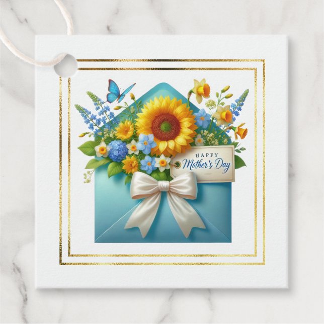 Étiquette de cadeau de fête des mères (Devant)