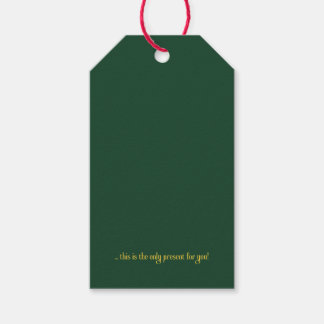 Étiquette de cadeau de fête minimaliste sarcastiqu