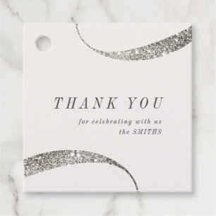 Étiquette de cadeau de fête moderne minimaliste de