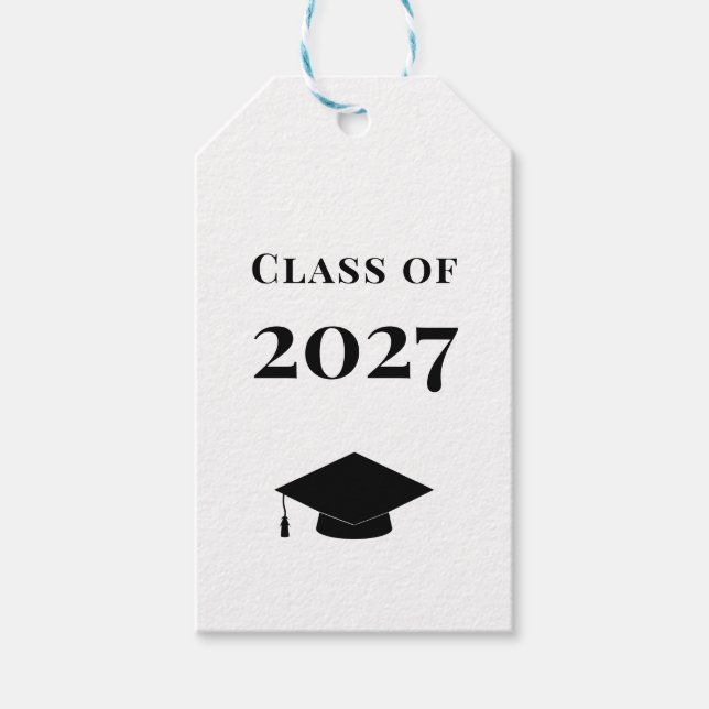 Étiquette de cadeau de fin d'études, Promotion 202 (Devant)