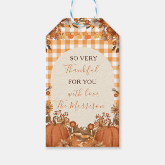 Étiquette de cadeau de Friendsgiving Merci pour vo