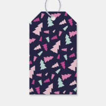 Étiquette de Cadeau de la Forêt de Fête de Minuit