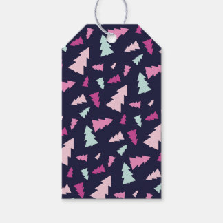 Étiquette de Cadeau de la Forêt de Fête de Minuit