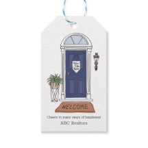 Étiquette de cadeau de la porte d'entrée personnal