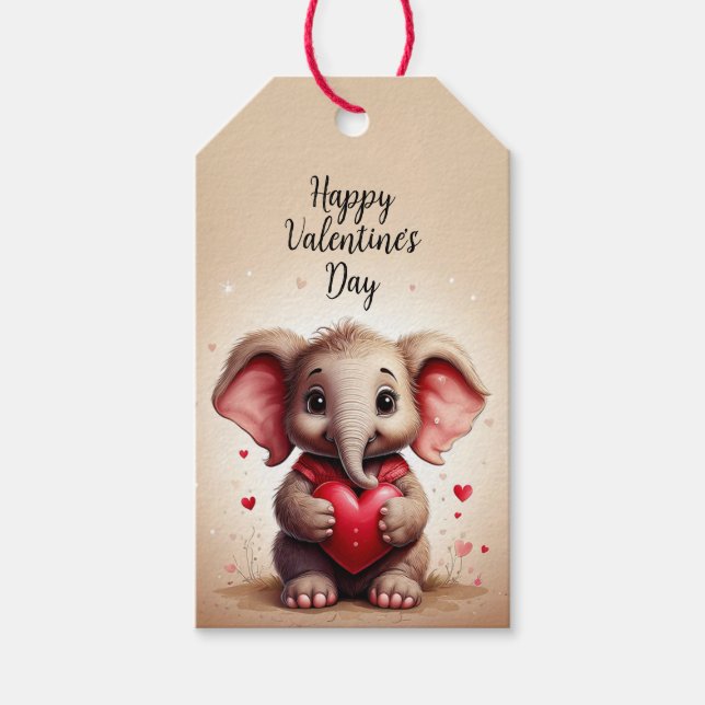 Étiquette de cadeau de la Saint-Valentin (Devant)