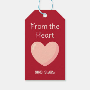 Étiquette de cadeau de la Saint-Valentin From the