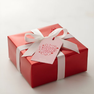 Étiquette de cadeau de la Saint-Valentin ludique a
