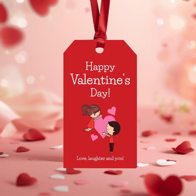 Étiquette de cadeau de la Saint-Valentin romantiqu (Créateur téléchargé)