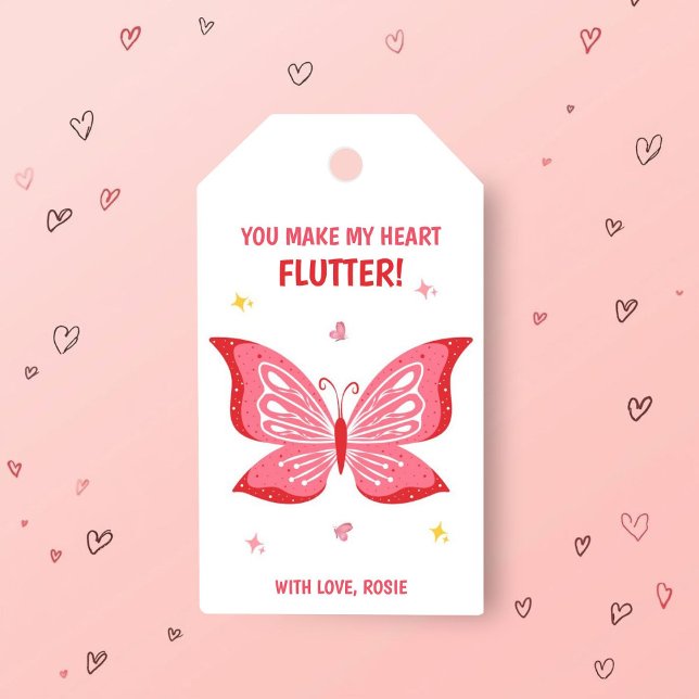 Étiquette de cadeau de la Saint-Valentin « Vous fa (Créateur téléchargé)