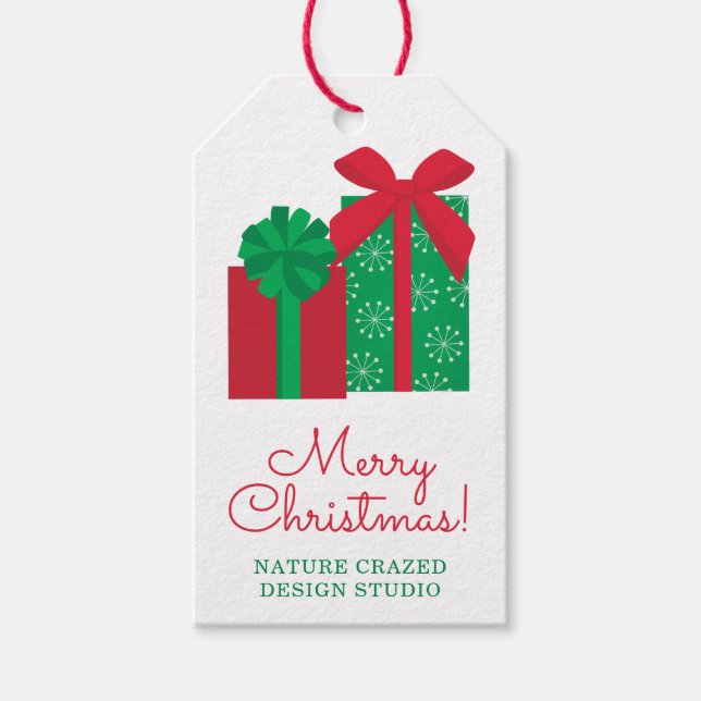 Étiquette de cadeau de l'entreprise (Devant)