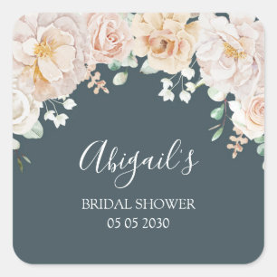 Étiquette de cadeau de mariage de bains de mariée