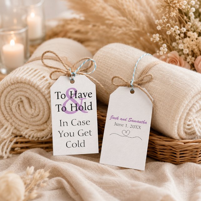 Étiquette de cadeau de mariage froid à avoir et à  (Créateur téléchargé)