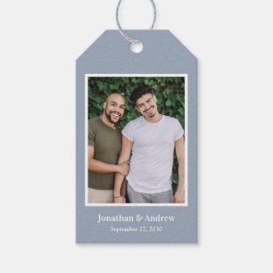 Étiquette de cadeau de mariage photo LGBTQ