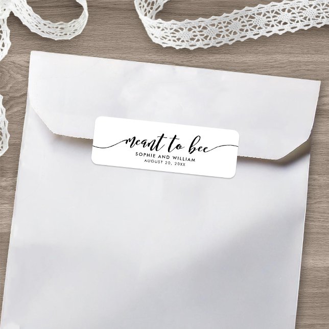Étiquette de cadeau de mariage Relax Script Meant  (Créateur téléchargé)