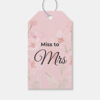 Étiquette de cadeau de Mlle à Mme