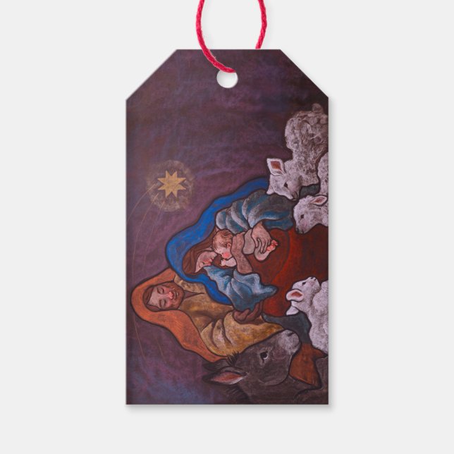 Étiquette de cadeau de naissance (Devant)