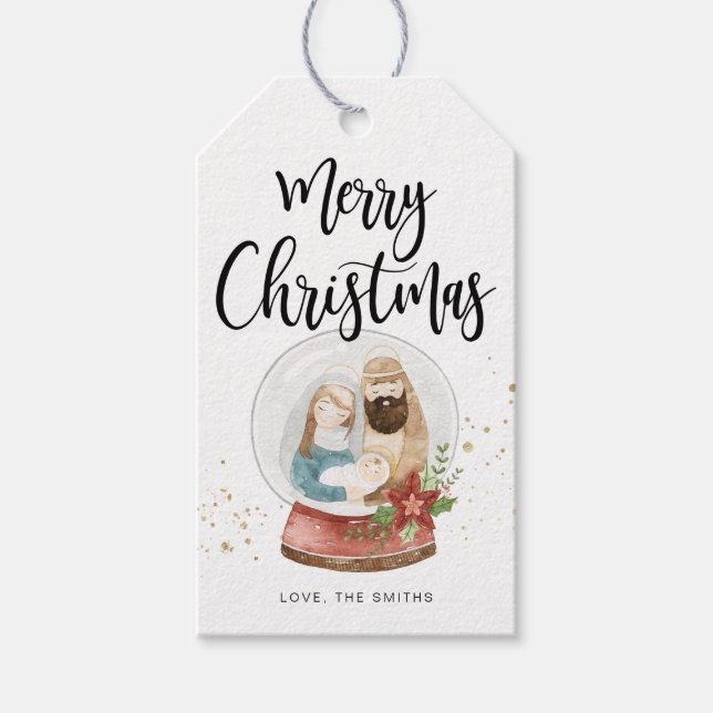 Étiquette de cadeau de Noël (Devant)