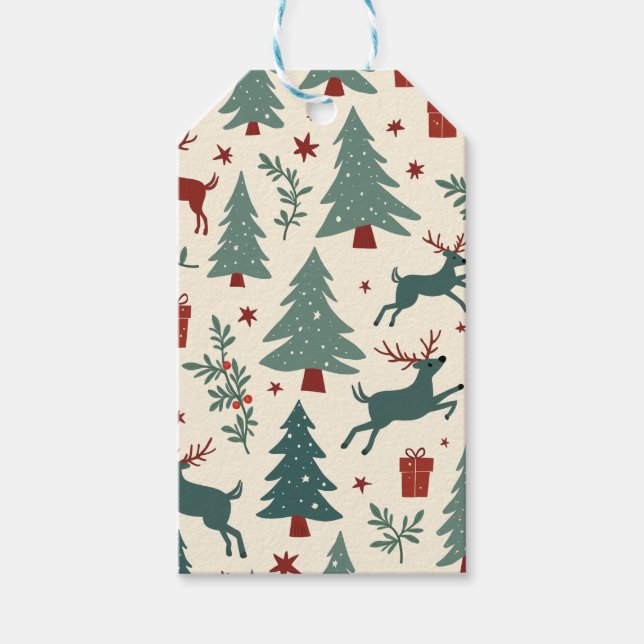 Étiquette de cadeau de Noël (Devant)