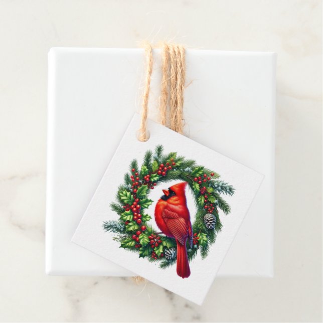 Étiquette de cadeau de Noël (En situation)