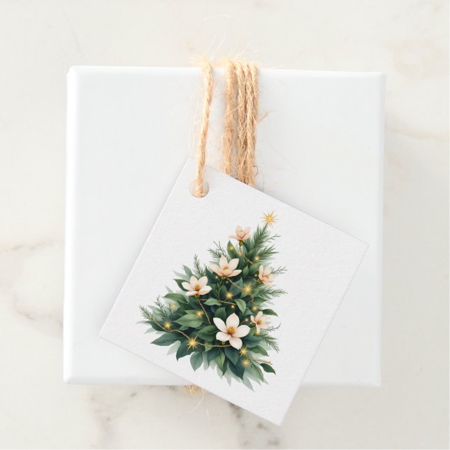 Étiquette de cadeau de Noël (En situation)