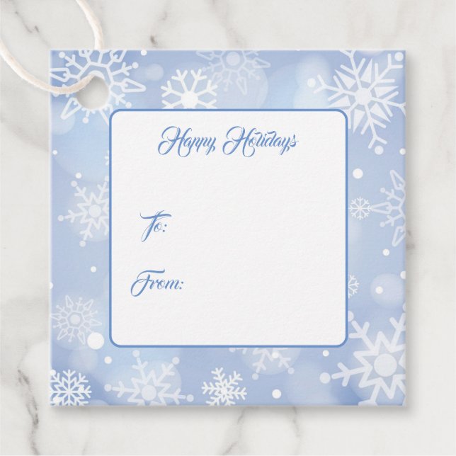 Étiquette de cadeau de Noël (Devant)