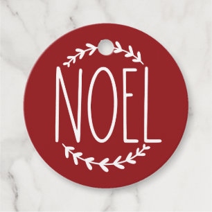Étiquette de cadeau de Noël