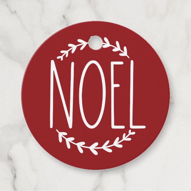 Étiquette de cadeau de Noël (Devant)