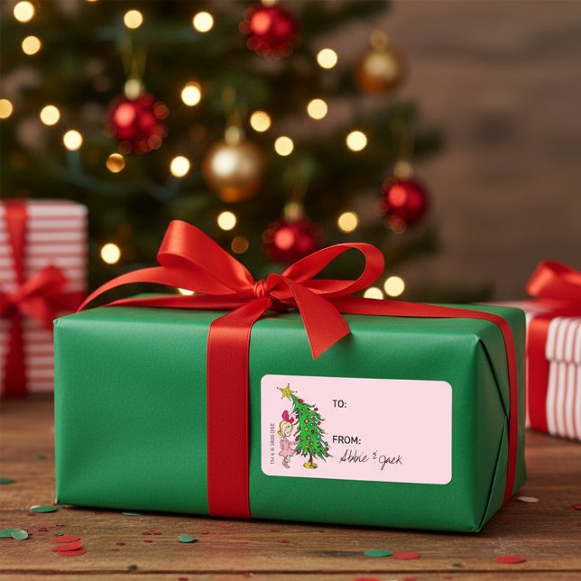 Étiquette de cadeau de Noël Cindy-Lou Who de Dr. S (Créateur téléchargé)