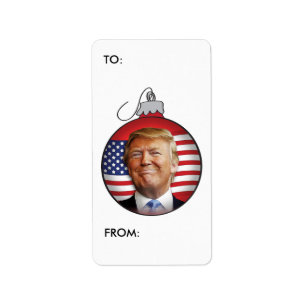 Étiquette de cadeau de Noël d'atout