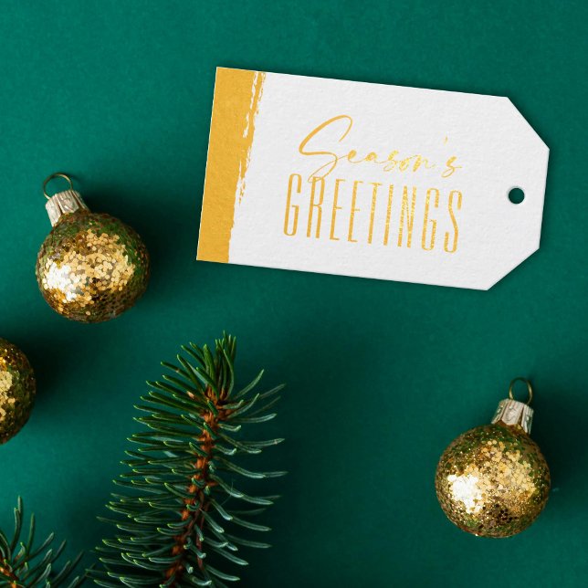 Étiquette de cadeau de Noël de vacances d'écriture (Créateur téléchargé)