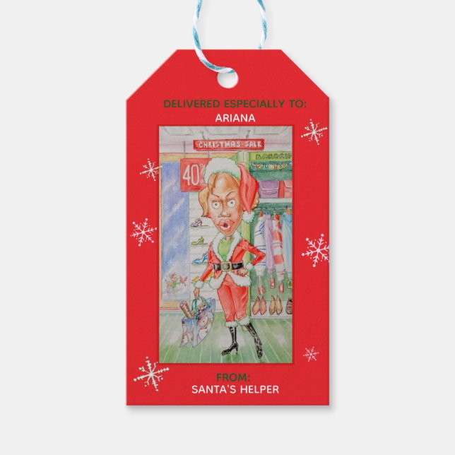 ÉTIQUETTE DE CADEAU DE NOËL PERSONNALISÉE (Devant)