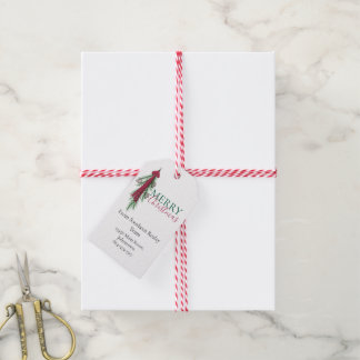 Étiquette de cadeau de Noël personnalisée pour ent