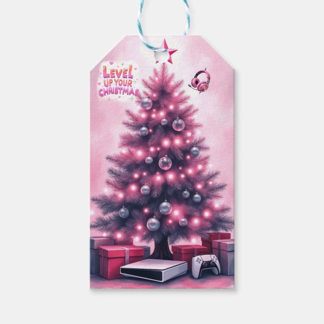Étiquette de cadeau de Noël pour joueur (Devant)