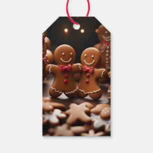 Étiquette de cadeau de Noël pour l'homme en pain d