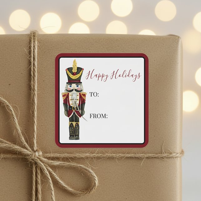 Étiquette de cadeau de Noël traditionnelle Joyuses (Créateur téléchargé)