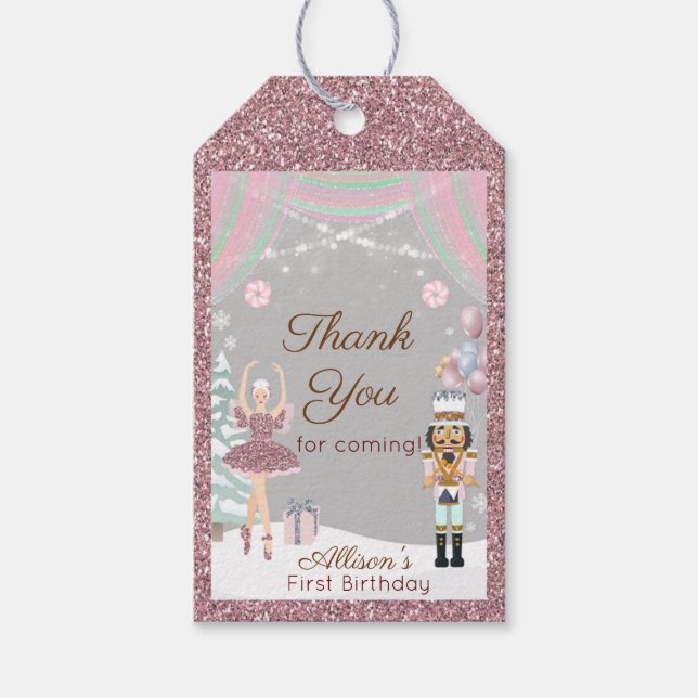 Étiquette de cadeau de Noisette Sugar Plum (Devant)
