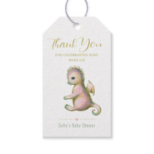 Étiquette de cadeau de remerciement avec un adorab