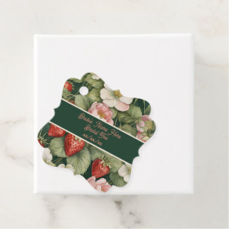 Étiquette de cadeau de tasse de thé Strawberry and