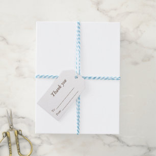 Étiquette de cadeau de Thanksgiving avec motif de
