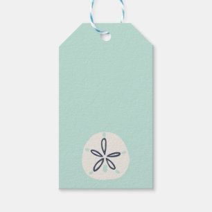 Étiquette de cadeau du dollar de sable d'été