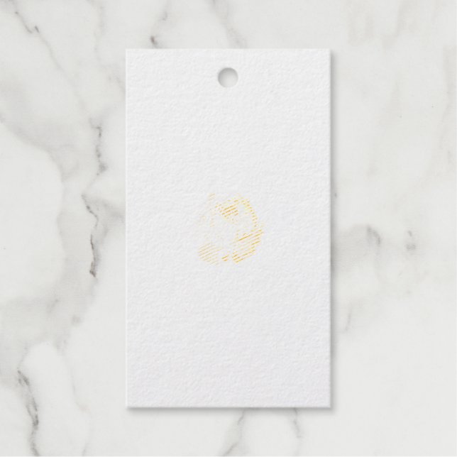 Étiquette de cadeau en aluminium (Recto)