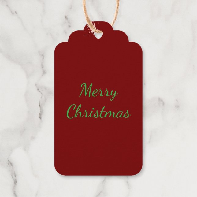 Étiquette de Cadeau en Papier d'Aluminium Ornement (Verso)