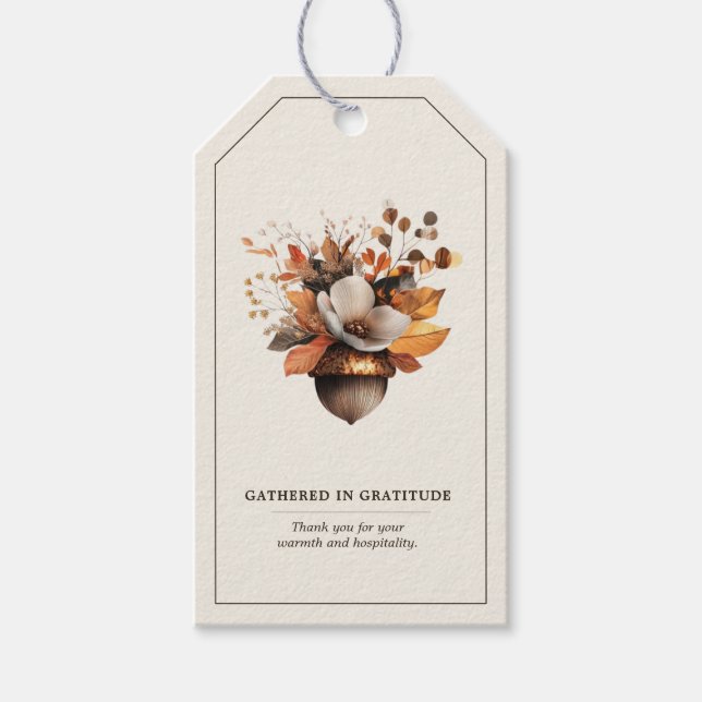 Étiquette de cadeau et de faveur de la fête de l'a (Devant)