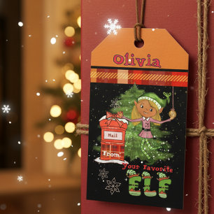 Étiquette de cadeau fantaisiste et personnalisée d