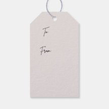 Étiquette de cadeau florale verte et blanche