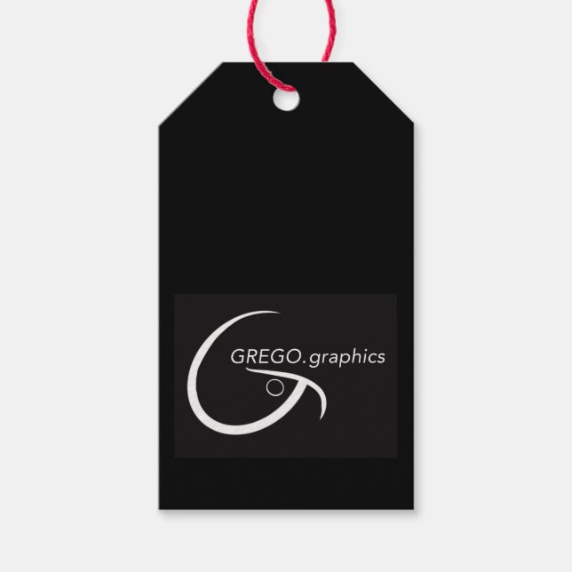 Étiquette de cadeau GregoGraphics (Devant)