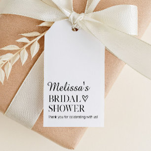 Étiquette de Cadeau Minimaliste pour Baby Shower d
