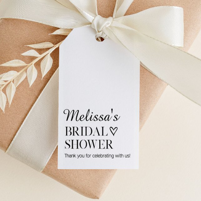 Étiquette de Cadeau Minimaliste pour Baby Shower d (Créateur téléchargé)