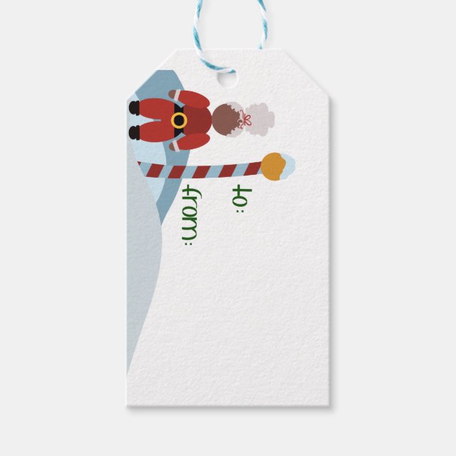 Étiquette de cadeau Mme C Pôle Nord (Devant)